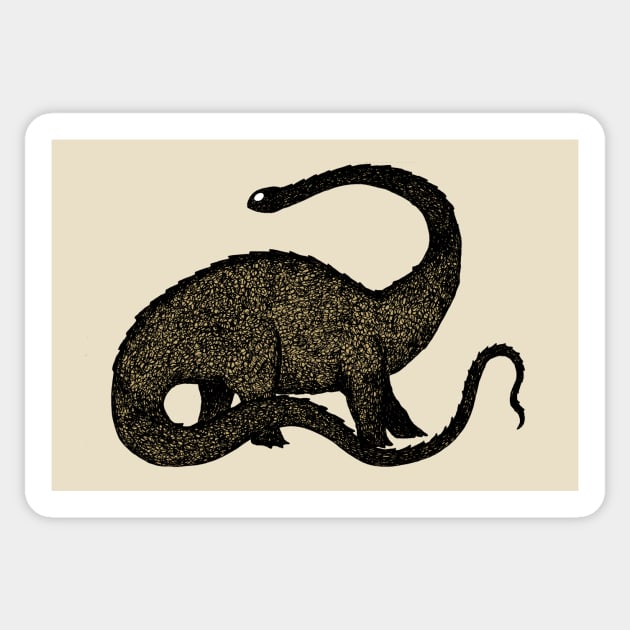 Diplodocus Sticker by djrbennett